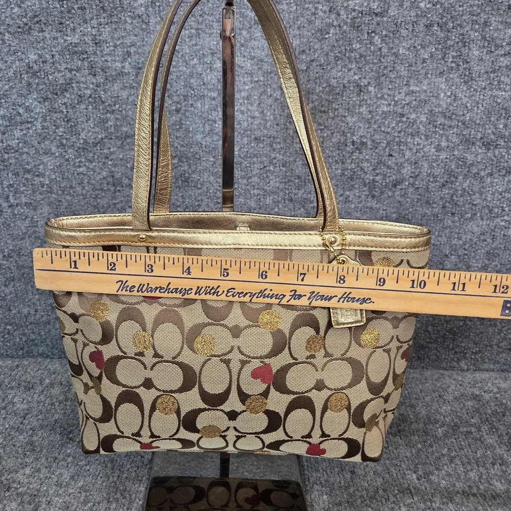 COACH Laura Secret Admire Signature Mini Tote Bag Handbag VTG Y2K Brown F46933